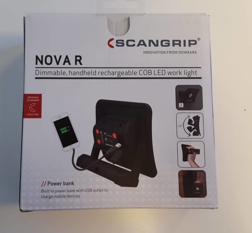 Oplaadbare LED werklamp met magneet & handvat