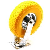 Zwenkwiel PU 300x4 - 80 kg - totale hoogte 300 mm