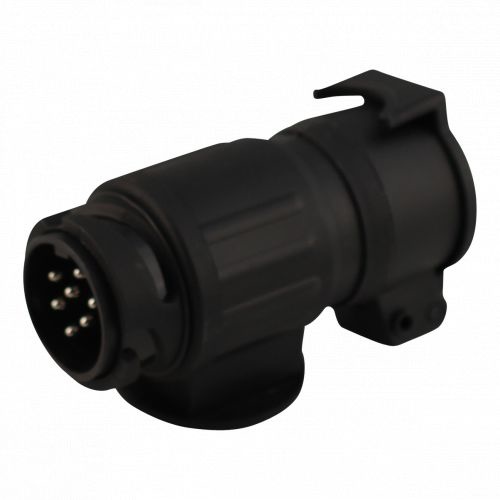 Verloopstekker - auto 13 polig > aanhanger 7 polig - extra lang