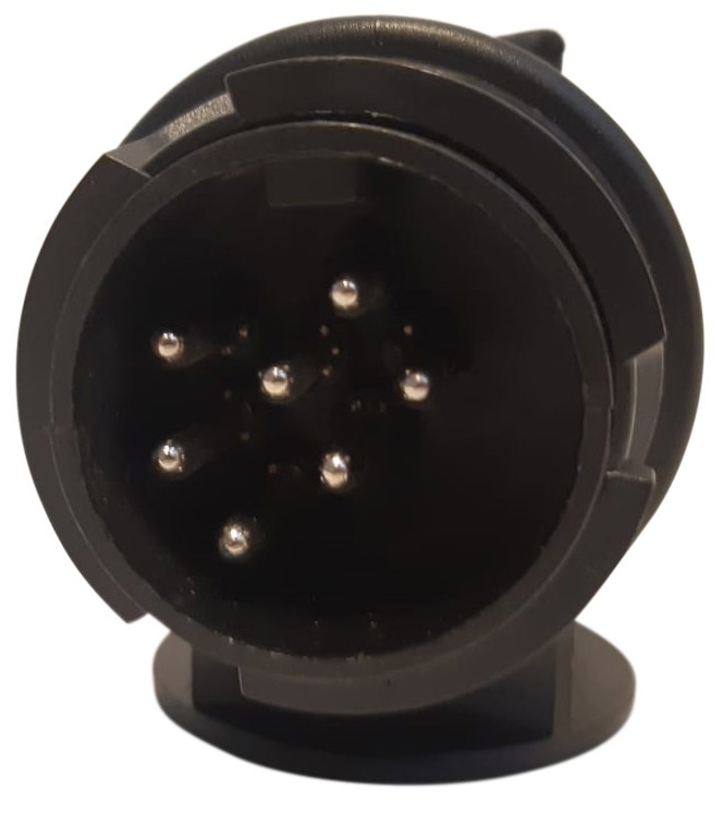 Verloopstekker - auto 13 polig > aanhanger 7 polig - extra lang