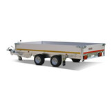 Geremde Eduard plateauwagen - 330x180 cm - 2700 kg bruto laadvermogen - 63 cm laadvloerhoogte - 40 cm borden