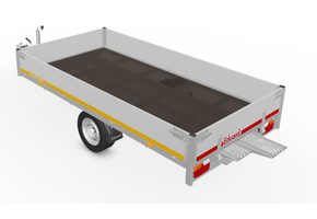 310x160 cm - 1500 kg - 30 cm borden + oprijpl.