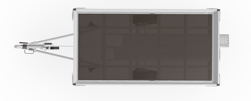 Geremde Eduard plateauwagen - 310x160 cm - 1500 kg bruto laadvermogen - 63 cm laadvloerhoogte - 30 cm borden - inclusief oprijplaten