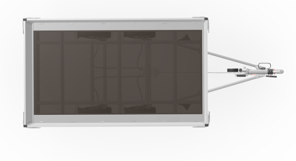 Geremde Eduard plateauwagen - 330x180 cm - 2000 kg bruto laadvermogen - 63 cm laadvloerhoogte - 30 cm borden