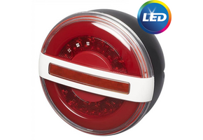 Dynamisch achterlicht rond - 140x80 mm