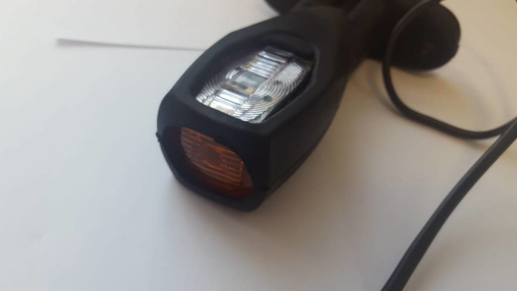 Pendellicht LED links & rechts toepasbaar rood/oranje/wit