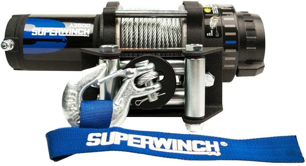 Elektrische Superwinch A3500 Lier 1589 kg met staalkabel en haak