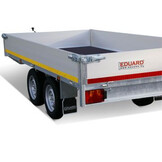 Geremde Eduard plateauwagen - 330x180 cm - 3500 kg bruto laadvermogen - 63 cm laadvloerhoogte - 30 cm borden