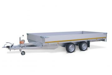 Geremde Eduard plateauwagen - 406x220 cm - 3000 kg bruto laadvermogen - 63 cm laadvloerhoogte - 30 cm borden