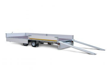 Geremde Eduard plateauwagen - 506x220 cm - 3000 kg bruto laadvermogen - 63 cm laadvloerhoogte - 30 cm borden