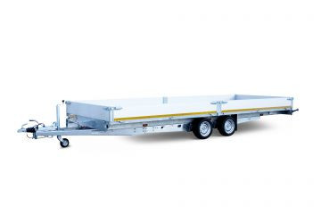 Geremde Eduard plateauwagen - 606x200 cm - 3000 kg bruto laadvermogen - 63 cm laadvloerhoogte - 30 cm borden