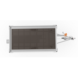 Geremde Eduard multitransporter - 330x180 cm - 1500 kg bruto laadvermogen - 63 cm laadvloerhoogte - 30 cm borden - inclusief oprijplaten en handlier