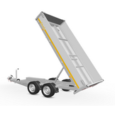 Geremde Eduard achterwaartse kipper - 310x160 cm - 2700 kg bruto laadvermogen - elektrisch, extern laden - 63 cm laadvloerhoogte