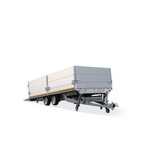 Geremde Eduard machinetransporter - 406x200 cm - 2700 kg bruto laadvermogen - elektrisch, extern laden, afstandsbediening - 56 cm laadvloerhoogte