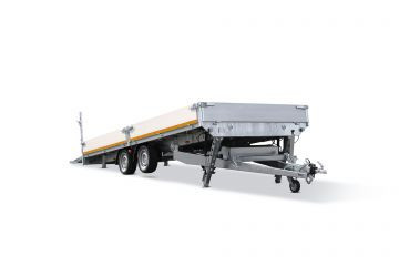 Geremde Eduard machinetransporter - 506x200 cm - 3000 kg bruto laadvermogen - elektrisch, extern laden - 56 cm laadvloerhoogte - 30 cm borden