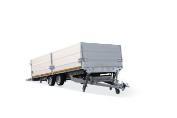 Geremde Eduard machinetransporter - 506x200 cm - 3500 kg bruto laadvermogen - elektrisch, extern laden - 63 cm laadvloerhoogte - 30 cm borden