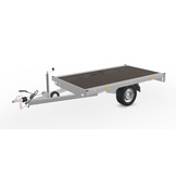 Geremde Eduard multitransporter - 256x150 cm - 1350 kg bruto laadvermogen - 63 cm laadvloerhoogte - vlakke opbouw - inclusief oprijplaten