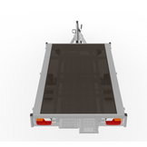 Geremde Eduard multitransporter - 256x150 cm - 1350 kg bruto laadvermogen - 63 cm laadvloerhoogte - vlakke opbouw - inclusief oprijplaten