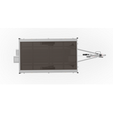 Geremde Eduard multitransporter - 256x150 cm - 1350 kg bruto laadvermogen - 63 cm laadvloerhoogte - vlakke opbouw - inclusief oprijplaten