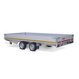 Geremde Eduard plateauwagen - 406x180 cm - 2700 kg bruto laadvermogen - 72 cm laadvloerhoogte - 30 cm borden