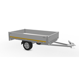 Ongeremde Eduard plateauwagen - 256x150 cm - 750 kg bruto laadvermogen - 63 cm laadvloerhoogte - 30 cm borden