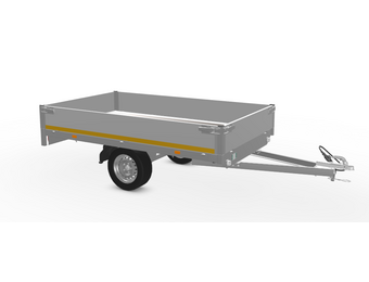 256x150 cm - 750 kg - 30 cm borden - ongeremd