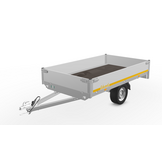 Ongeremde Eduard plateauwagen - 256x150 cm - 750 kg bruto laadvermogen - 63 cm laadvloerhoogte - 30 cm borden