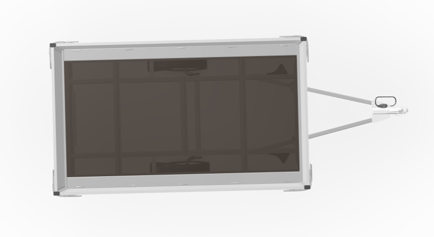 Ongeremde Eduard plateauwagen - 256x150 cm - 750 kg bruto laadvermogen - 63 cm laadvloerhoogte - 30 cm borden