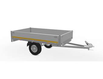 256x150 cm - 750 kg - 30 cm borden - ongeremd