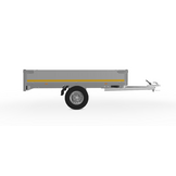 Ongeremde Eduard plateauwagen - 256x150 cm - 750 kg bruto laadvermogen - 72 cm laadvloerhoogte - 30 cm borden - enkelasser