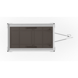 Ongeremde Eduard plateauwagen - 256x150 cm - 750 kg bruto laadvermogen - 72 cm laadvloerhoogte - 30 cm borden - enkelasser