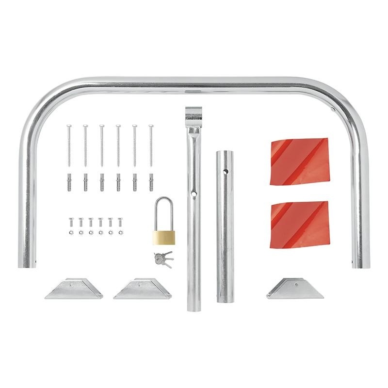 Inklapbare antiparkeerbeugel met slot