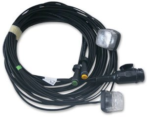 Aspock hoofdkabel - 5,5 meter lang - 13-polig - voorzien van voorgemonteerde markeringsverlichting