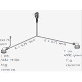 Aspock hoofdkabel - 5,5 meter lang - 13-polig - voorzien van voorgemonteerde markeringsverlichting