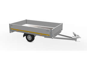 256x150 cm - 750 kg - 30 cm borden 145/80R10