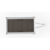 Ongeremde Eduard plateauwagen - 256x150 cm - 750 kg bruto laadvermogen - 56 cm laadvloerhoogte - 30 cm borden