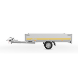 Geremde Eduard plateauwagen - 256x150 cm - 1000 kg bruto laadvermogen - 56 cm laadvloerhoogte - 30 cm borden