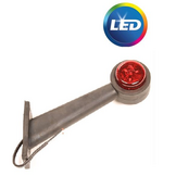 Breedtelicht rood/wit - 45 graden - LED - 12/24 Volt