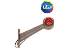 Breedtelicht rood/wit - 45 graden - LED - rechts