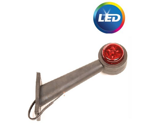 Breedtelicht rood/wit - 45 graden - LED - rechts