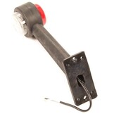 Breedtelicht rood/wit - 45 graden - LED - 12/24 Volt