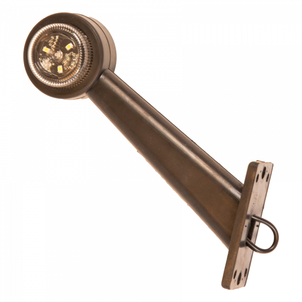 Breedtelicht rood/wit - 45 graden - LED - 12/24 Volt