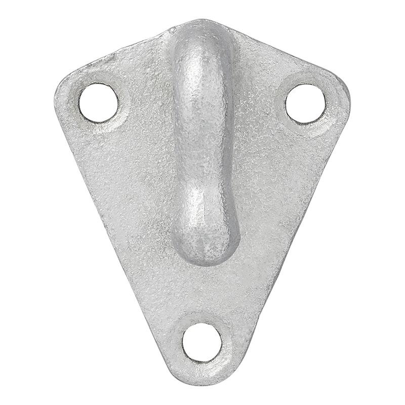 Touwhaak metaal 40x45 mm - 10 stuks verpakt in blister