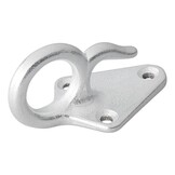 Touwhaak metaal 73x42 mm - 5 stuks - verpakt in blister