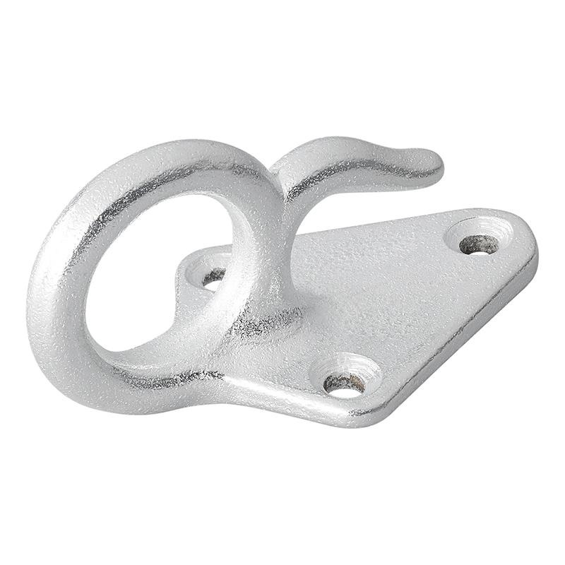 Touwhaak metaal 73x42 mm - 5 stuks - verpakt in blister