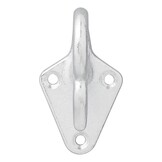 Touwhaak metaal 73x42 mm - 5 stuks - verpakt in blister