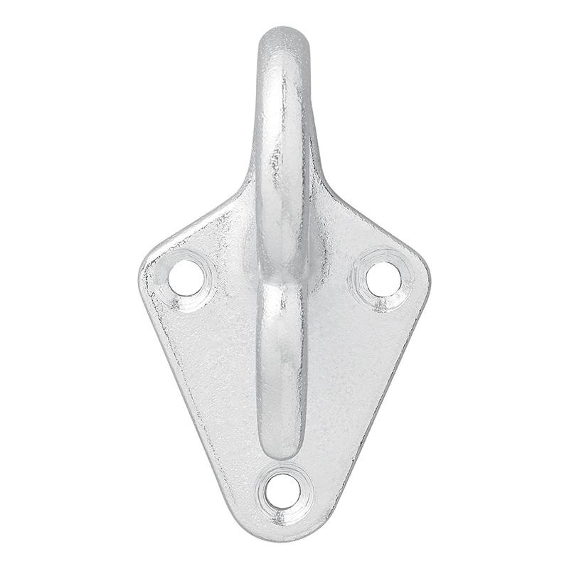 Touwhaak metaal 73x42 mm - 5 stuks - verpakt in blister