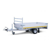 Geremde Eduard plateauwagen - 310x160 cm - 1000 kg bruto laadvermogen - 56 cm laadvloerhoogte - 30 cm borden