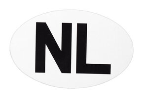 Sticker met "NL" opdruk - 85x58 mm