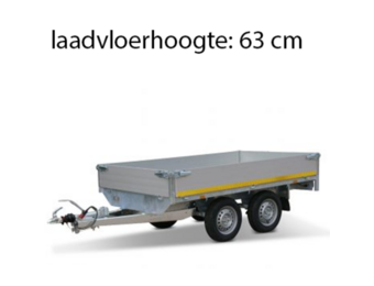 256x150 cm - 750 kg - 30 cm borden - ongeremd